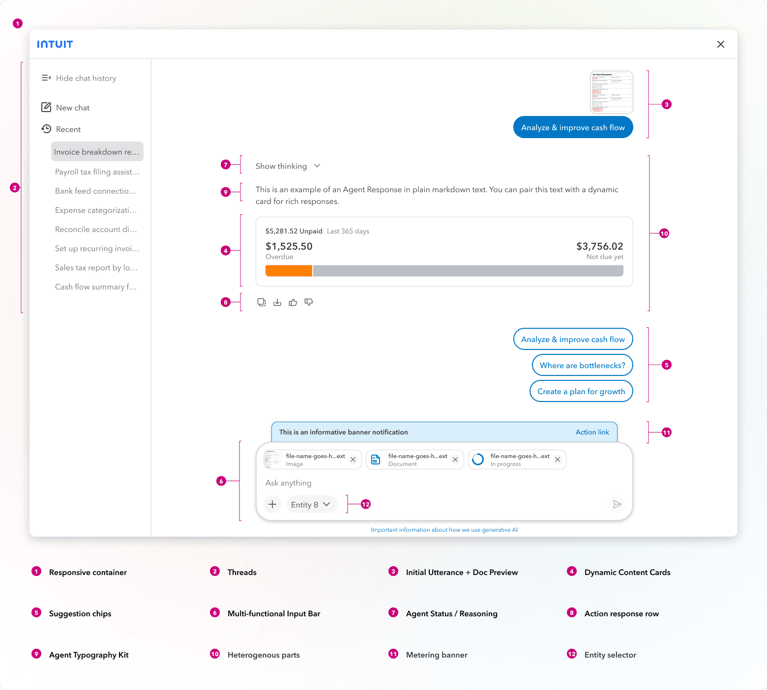 Intuit Agent Chat platform overview