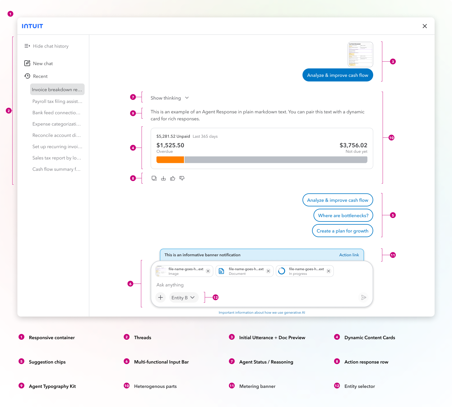 Intuit Agent Chat platform overview